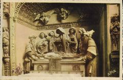 VINTAGE POSTCARD Rodez Cathedral Interior Of the Sepulchre