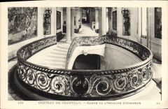 CPA Chateau De Chantilly Rampe De Lescalier D'Honneur