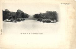 POSTAL Compiegne de la VENDIMIA vista de Terrusse del paladar