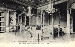 POSTAL Compiegne de la VENDIMIA el cuarto del castillo de las emperatrices