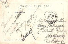 Hacha de la POSTAL de la VENDIMIA las cascadas termales de los baños de Orlu de Ordege en el parque