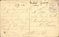 VINTAGE POSTCARD Col Of Port Road De Taracon has Massat the laces of the road close to the Collar