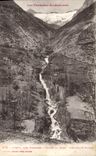 VINTAGE POSTCARD Auzat close Vicdesses Vallee Of the Marc Cascades of Bassies