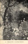 CPA Chateau De Pau Le Jardinage Tapisserie