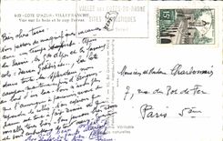 MODERN CARD Villefranche Seen On Bay And the Cape Ferrat Boat