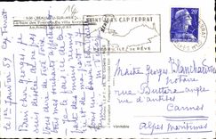 MODERN CARD Beaulieu On Sea the Bay Of Provided the Kerylos villa To the bottom the Ail Cape