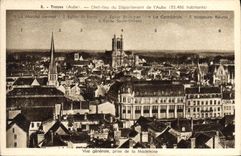 VINTAGE POSTCARD Troyes View taken of the Madeleine
