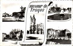 CPM Souvenir De Troyes