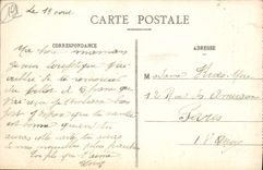 VINTAGE POSTCARD Troyes Monument Of the Children of the Paddle