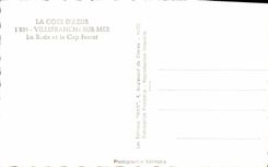 MODERN CARD Villeranche On Sea Roads And the Cape Ferrat Boats