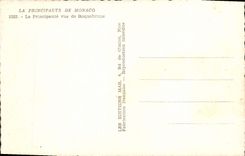 VINTAGE POSTCARD the Principality De Monaca the Principality Seen De Roquebrune