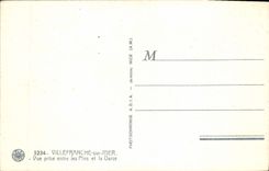 CPA Villefranche Sur Mer Vue Prise Entre Les Pins Et la Darse