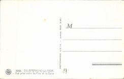 CPA Villefranche Sur Mer Vue Prise Entre Les Pins Et la Darse