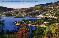 CPA Villefranche Sur Mer Vue Panoramique La Rade