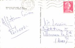 CPM Beaulieu Sur Mer Le Port La Basse Corniche Bateaux