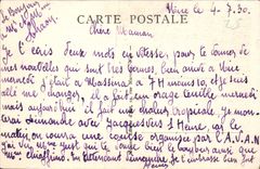 POSTAL de la VENDIMIA Niza la escalera Lesage y hotel de I del suizo