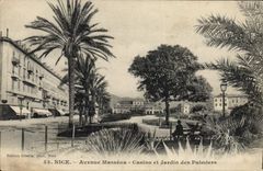 CPA Nice Avenue Massena Casino Et Jardin Des Palmiers