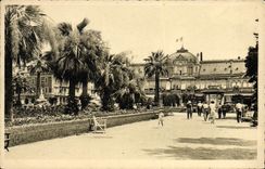 VINTAGE POSTCARD Nice Garden Albert 1st Municipal Casino