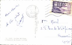 POSTAL MODERNA Niza la bahía de los ángeles que la caminata del inglés ilumina