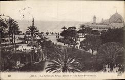 CPA Nice La Grotte Du Jardin Albert 1er Et La Jetee Promenade