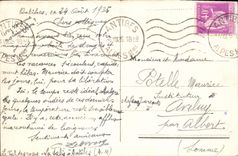 POSTAL de la VENDIMIA Niza las rocas De Rauba Capeu