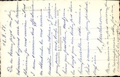 POSTAL de la VENDIMIA Niza vista entre las pérgolas florecidas