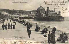 CPA Nice Promenade Des Anglais Et Jetee Promenade