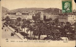 CPA Nice Le Jardin Albert 1er Et Le Casino Municipal