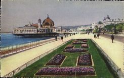 POSTAL de la VENDIMIA Niza el paladar del embarcadero y de la caminata del inglés