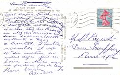 POSTAL MODERNA Niza paladar del mediterráneo la noche