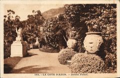 VINTAGE POSTCARD the Dimension Of Azure Flowered Garden