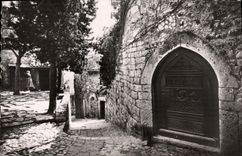 POSTAL MODERNA aldea de Eze una vieja puerta y el lugar de Flanet