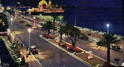 CPM Nice La Nuit La Promenade Des Anglais Et Le Casino De La Jetee