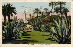 CPA Nice Les Jardins Albert 1er