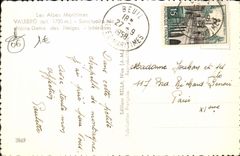 MODERN CARD the Alps Valberg Sanctuaire De Notra Rams Snows Interior