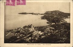 VINTAGE POSTCARD Beaulieu On Overall picture Sea