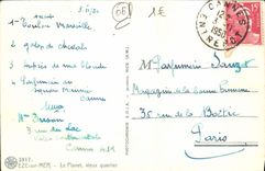 POSTAL Eze de la VENDIMIA en funcionamiento del planeta del mar el viejo