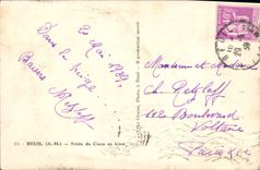 CPA Beuil Route De Cians en hiver