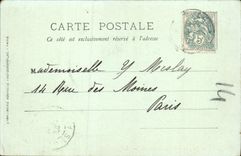 POSTAL Eze de la VENDIMIA vista con la cornisa grande