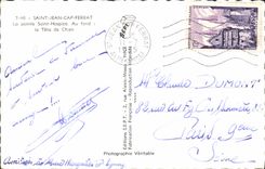 POSTAL MODERNA el hogar de vieja gente santo del punto del cabo de Jean Ferrat santo en la parte inferior la cabeza del perro