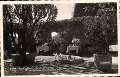 CPA St Paul Jardin Provencal De I'Houstellerie De La Colombe d'Or