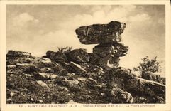 VINTAGE POSTCARD Holy Vallier De Thiey Estival Station druidic stone