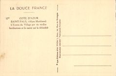 CPA Saint Paul L'Entree Du Village Par Les Vieilles fortifications et le canon qui la defendait