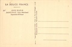 VINTAGE POSTCARD Saint Paul Impression Of Africa