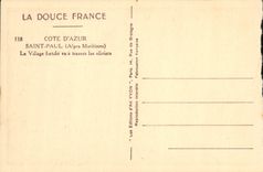 CPA Saint Paul Le Village Fortifie Vu'a Travers Les Oliviers