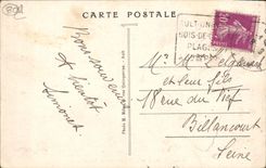 VINTAGE POSTCARD Ault the Bath has High tide