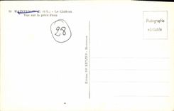 POSTAL Maintenon de la VENDIMIA el castillo visto en la pieza del agua