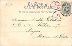 VINTAGE POSTCARD Evreux Porch of the Cathedral