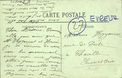 VINTAGE POSTCARD Evreux the Church St Taurin the baptismal font and Romance columns