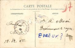 VINTAGE POSTCARD Evreux Navarre the Church